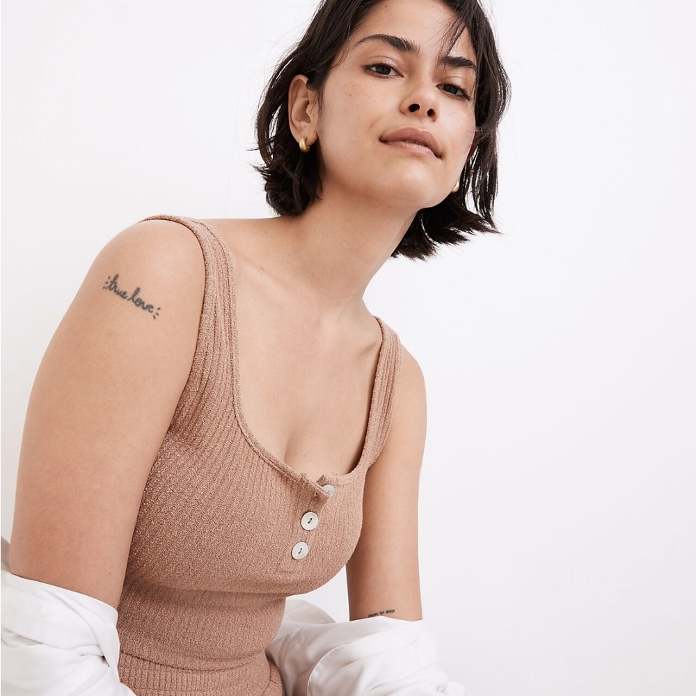 Madewell MWL Ribbed Crop Tank (M)